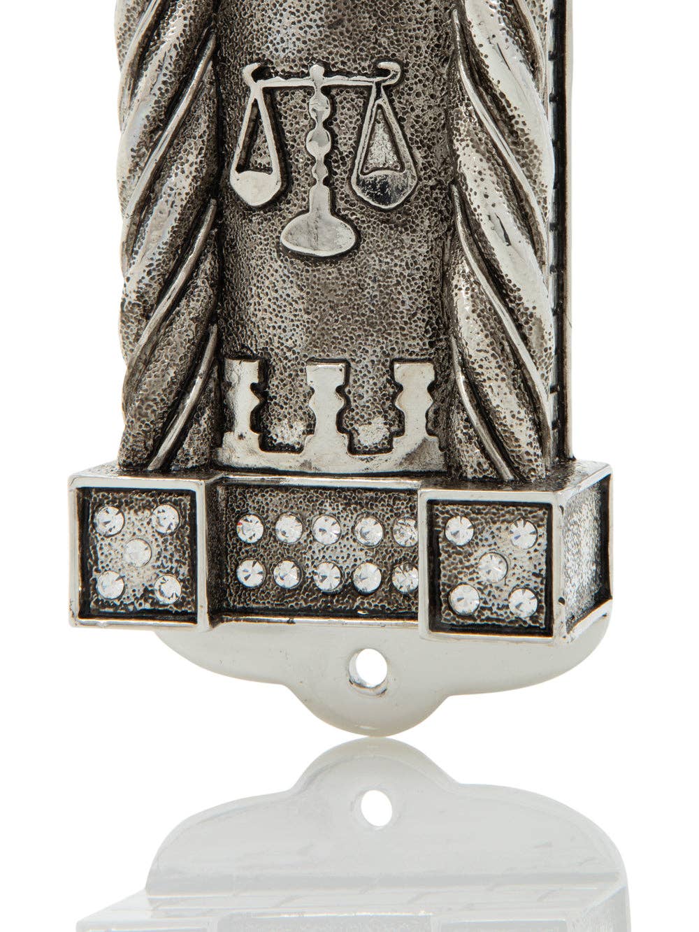 Silver Modern Judaica Mezuzah