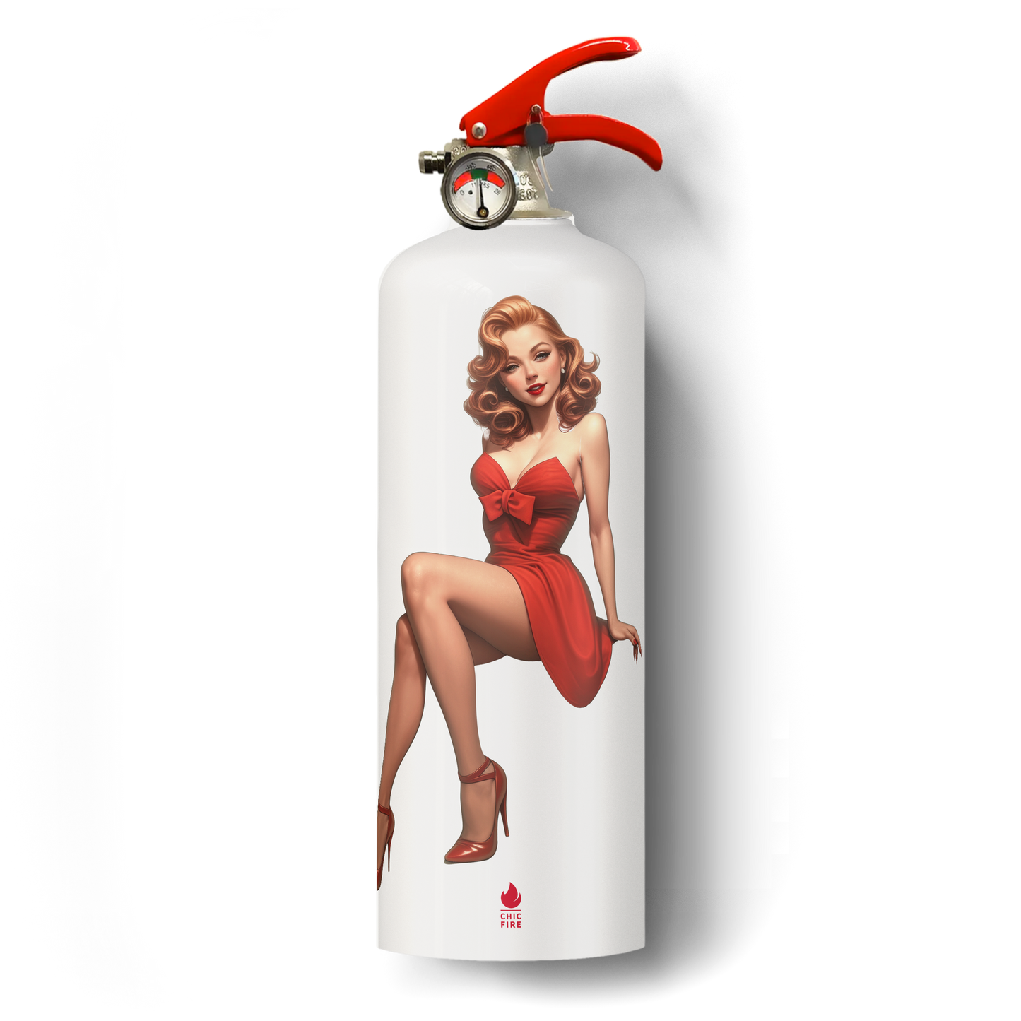 Pin-Up Rouge Fire Extinguisher