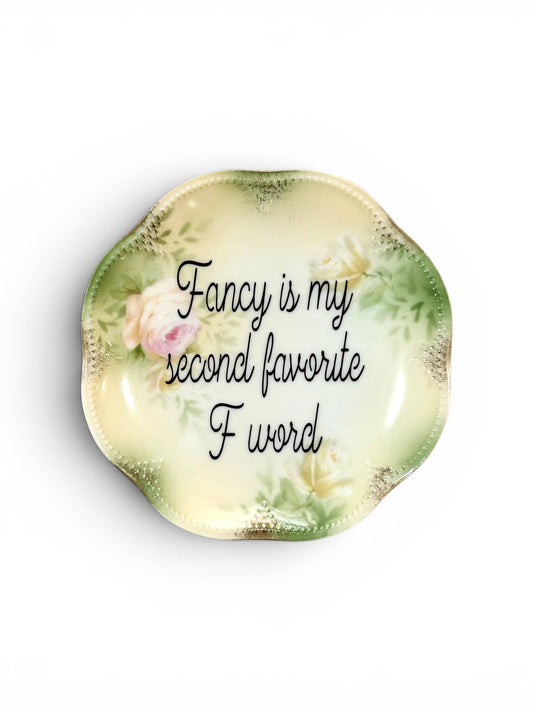 Bitch Please Vintage Plate