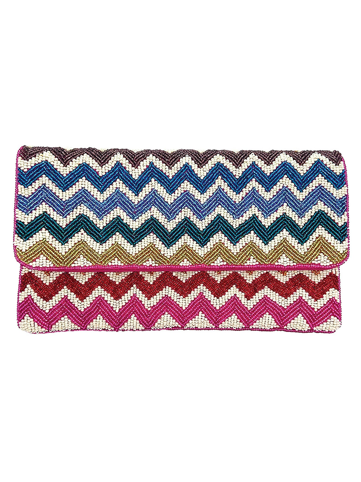 Chevrol Handmade Beaded Women's Clutch Bag