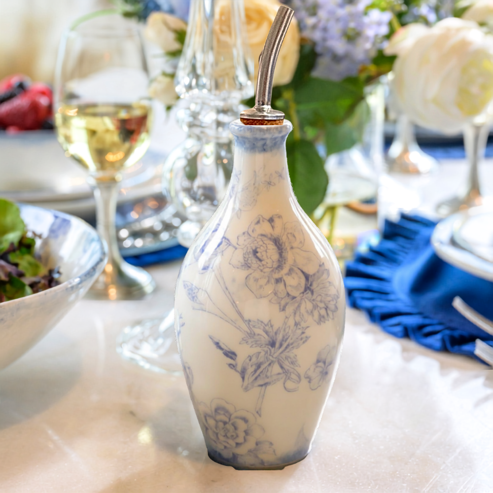 Blue Oil Bottle from Italy