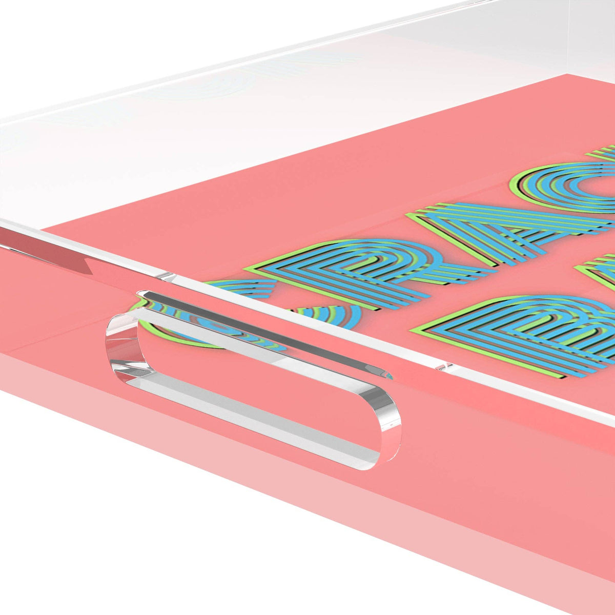 Mahjong Crack Bam Dot Petal Tendril Square Decorative Tray