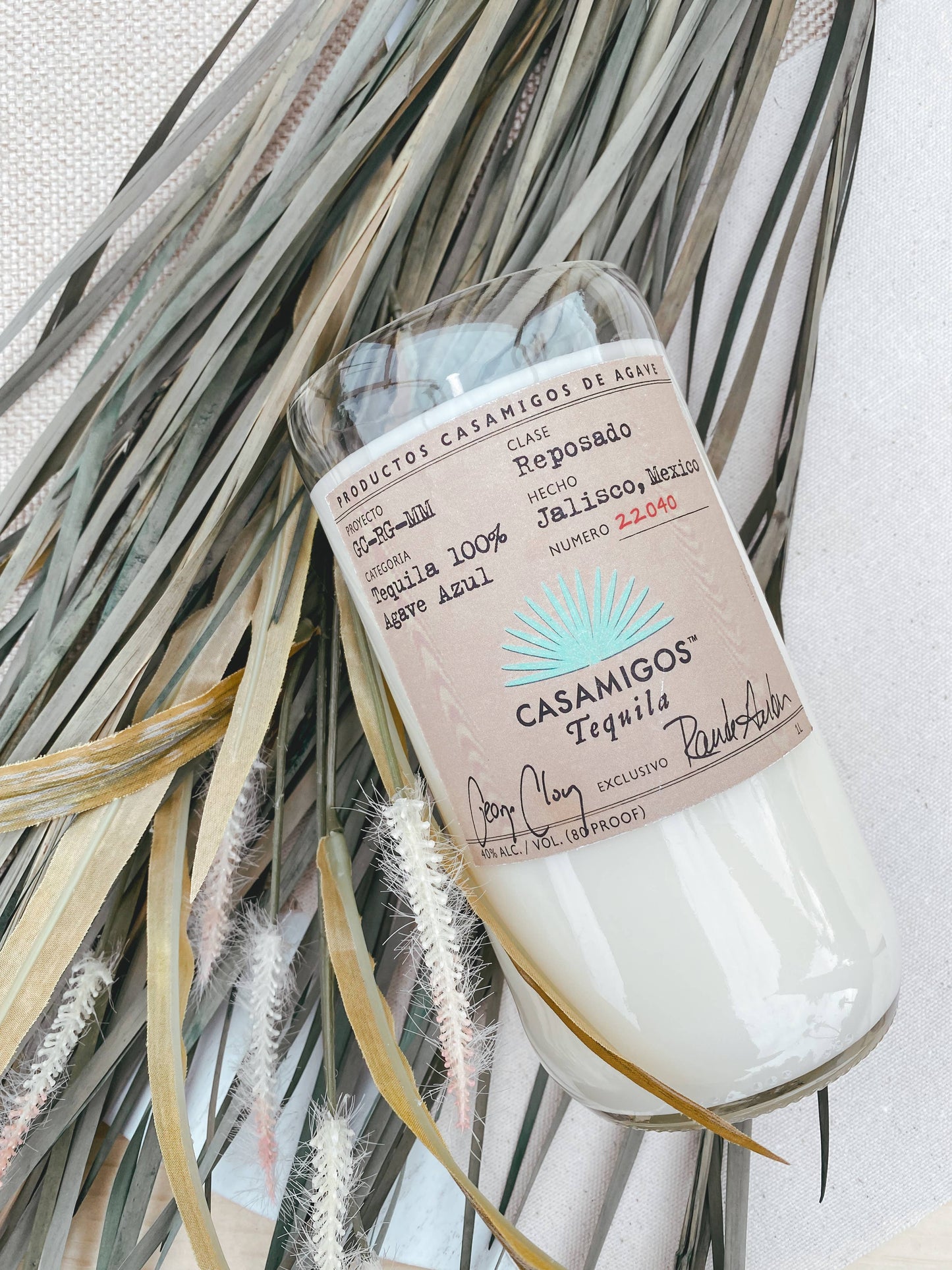 Recycled Casamigos Reposado Novelty Candle