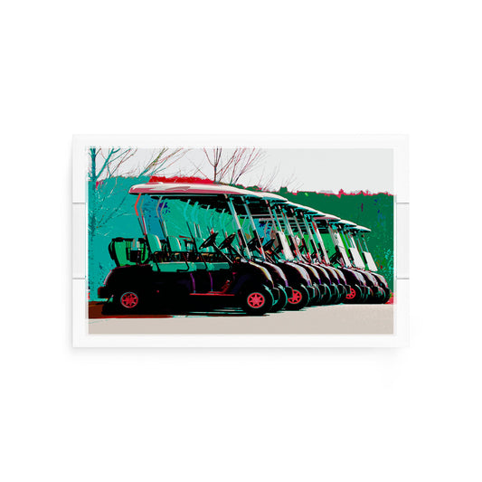 Golf Nine Iron Green Rectangle Tray
