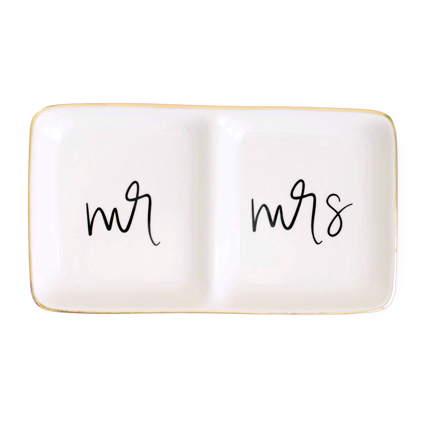 Mr. and Mrs. Jewelry Dish -GREAT ENGAGEMENT GIFT!