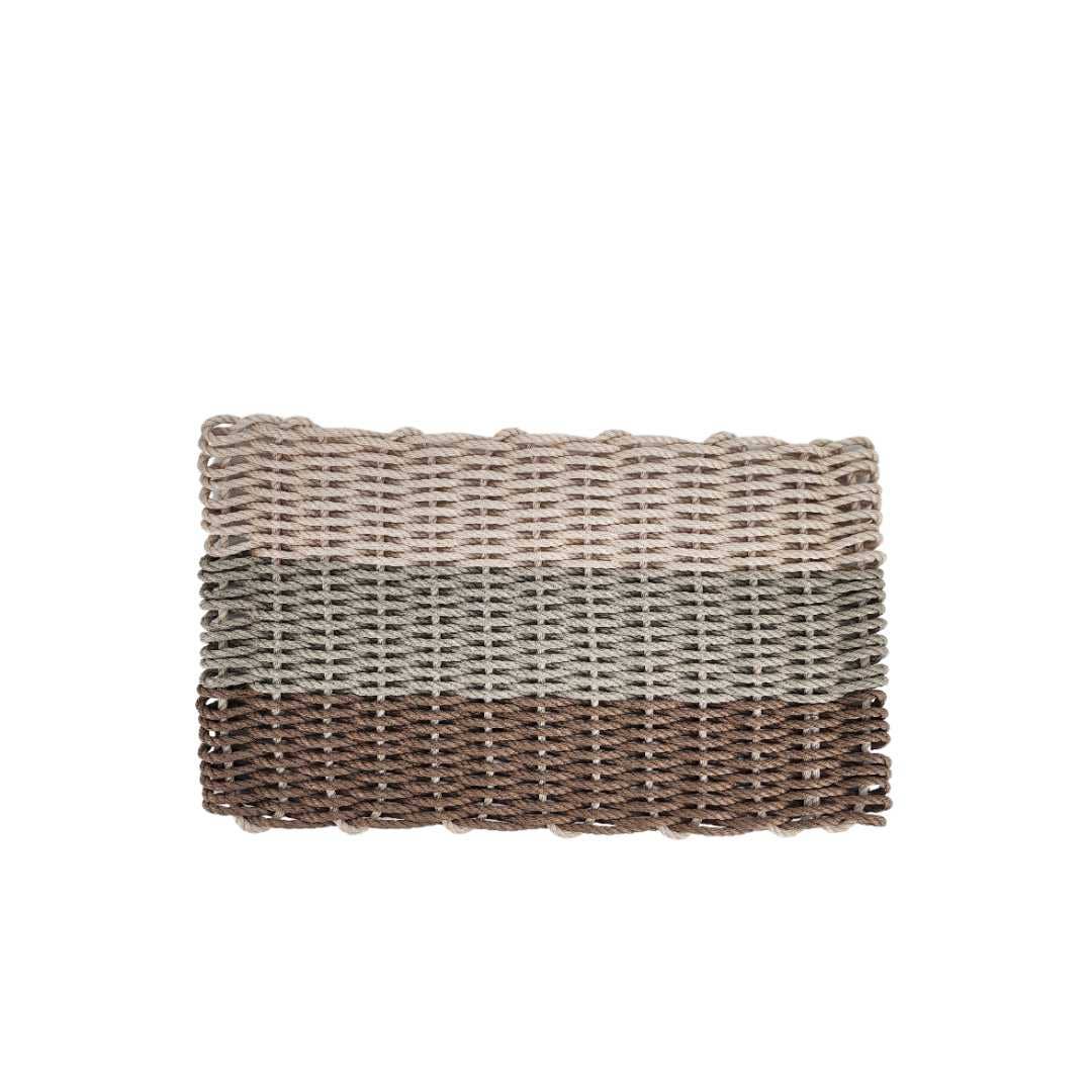 Durable Handmade Rope Doormat Brown, Tan & Light Tan Ombre