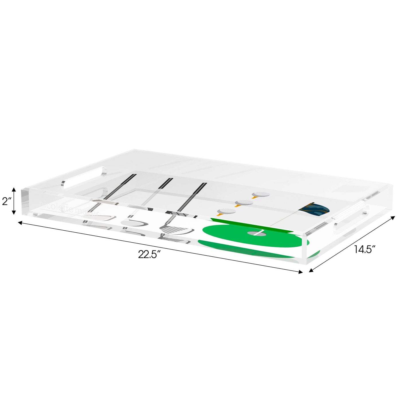 Golf Rectangle Tray