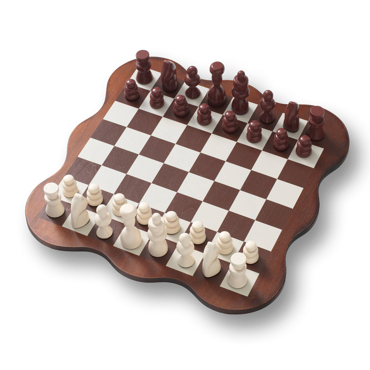 Transitional Wooden Chess Set - Midnight Mosaic