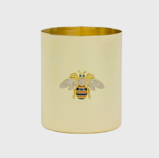 Stripey Bee Pot, large