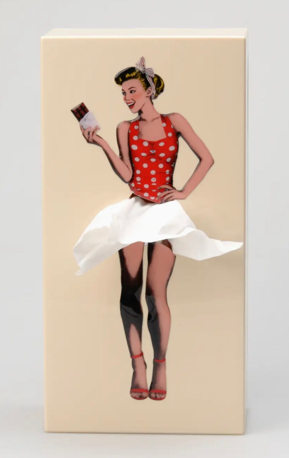 Flying Skirt Tissue Box (Assorted Colors)