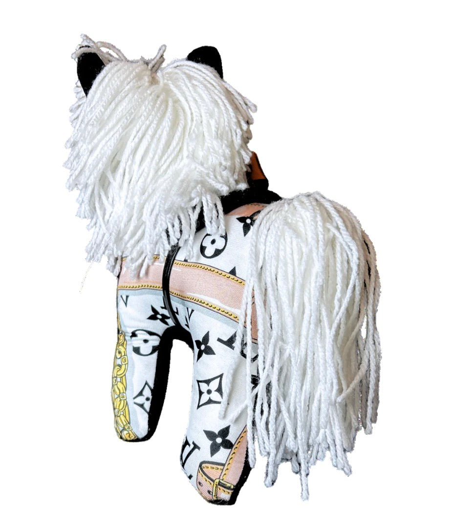 LV Monogram Vintage Silk Scarf Pony