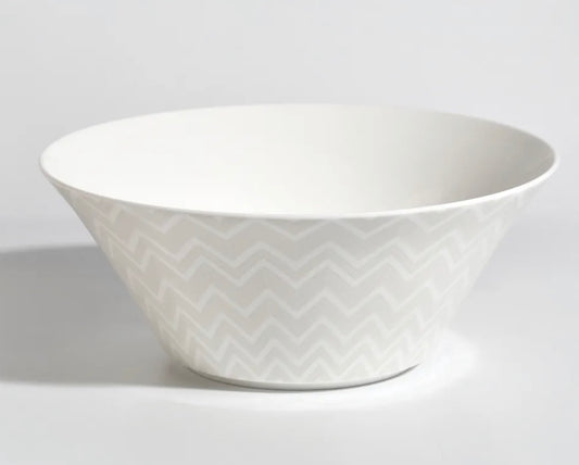 MISSONI - ZIG ZAG WHITE SALAD BOWL