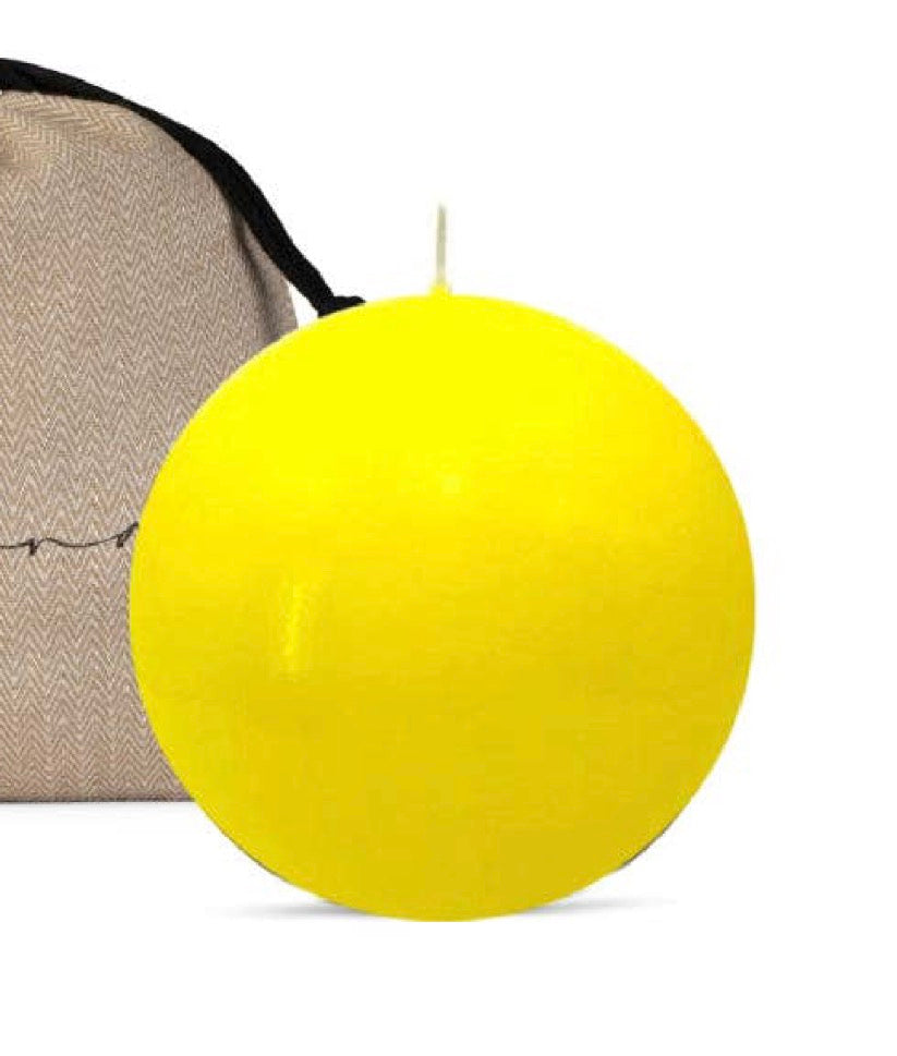 Hand Painted High Gloss Candle Sphere: 4, 5 or 6 inch (Assorted Colors)