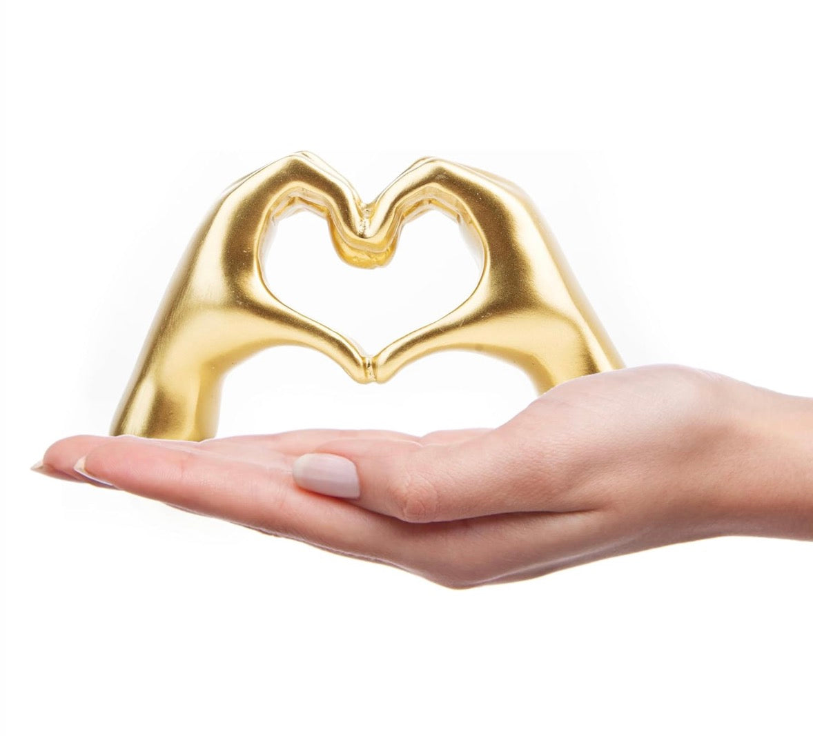 Small Heart Hands Sculpture
