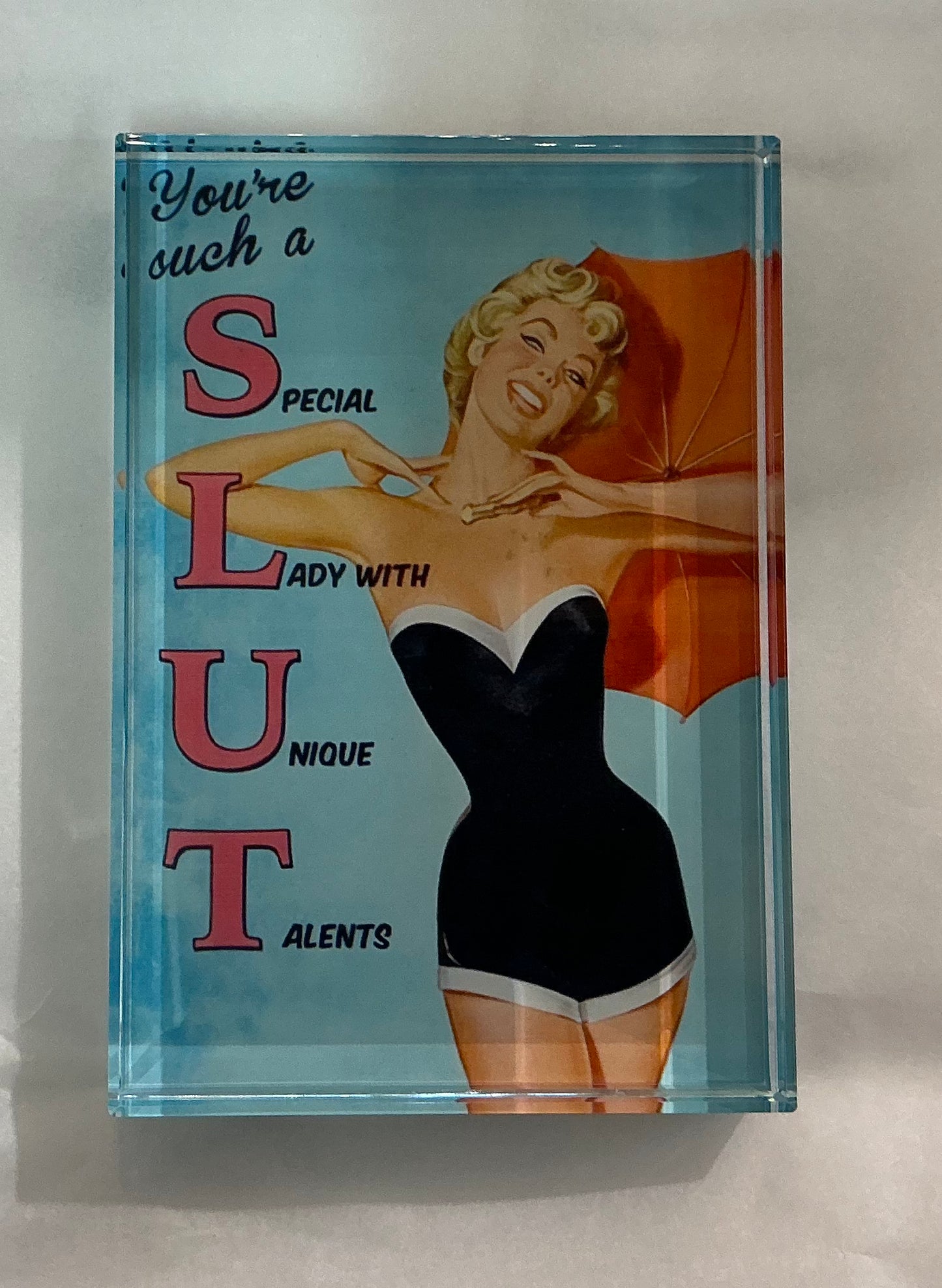 Glass Block Vibe- S.L.U.T. *Exclusive to Code Blue*