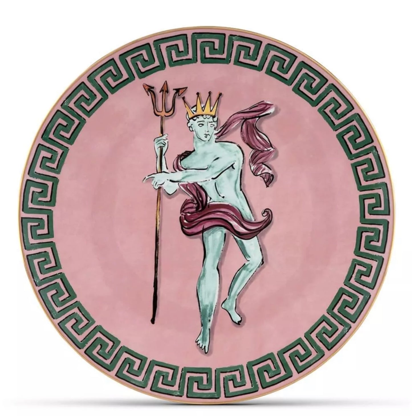 CHARGER PLATE PINK 33 CM, IL VIAGGIO DI NETTUNO