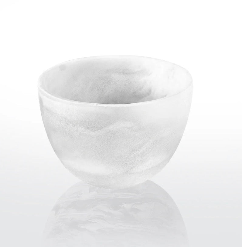 Swirl Resin Everyday Deep Bowl (Small) White or Denim