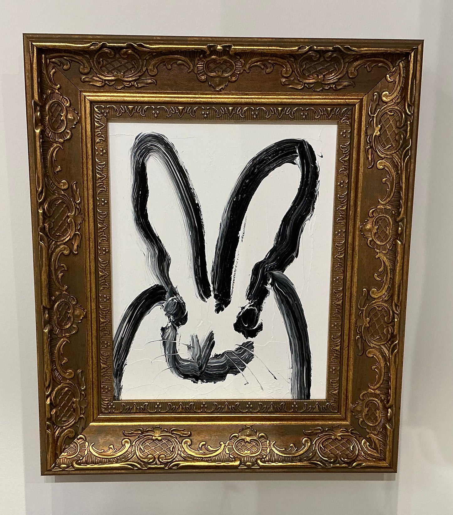 “Manfred” by Hunt Slonem (Original Oil on Wood), signed