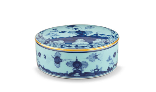 Ginori Oriente Italiano Round Trinket Box - Iris