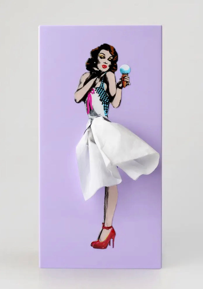 Flying Skirt Tissue Box (Assorted Colors)
