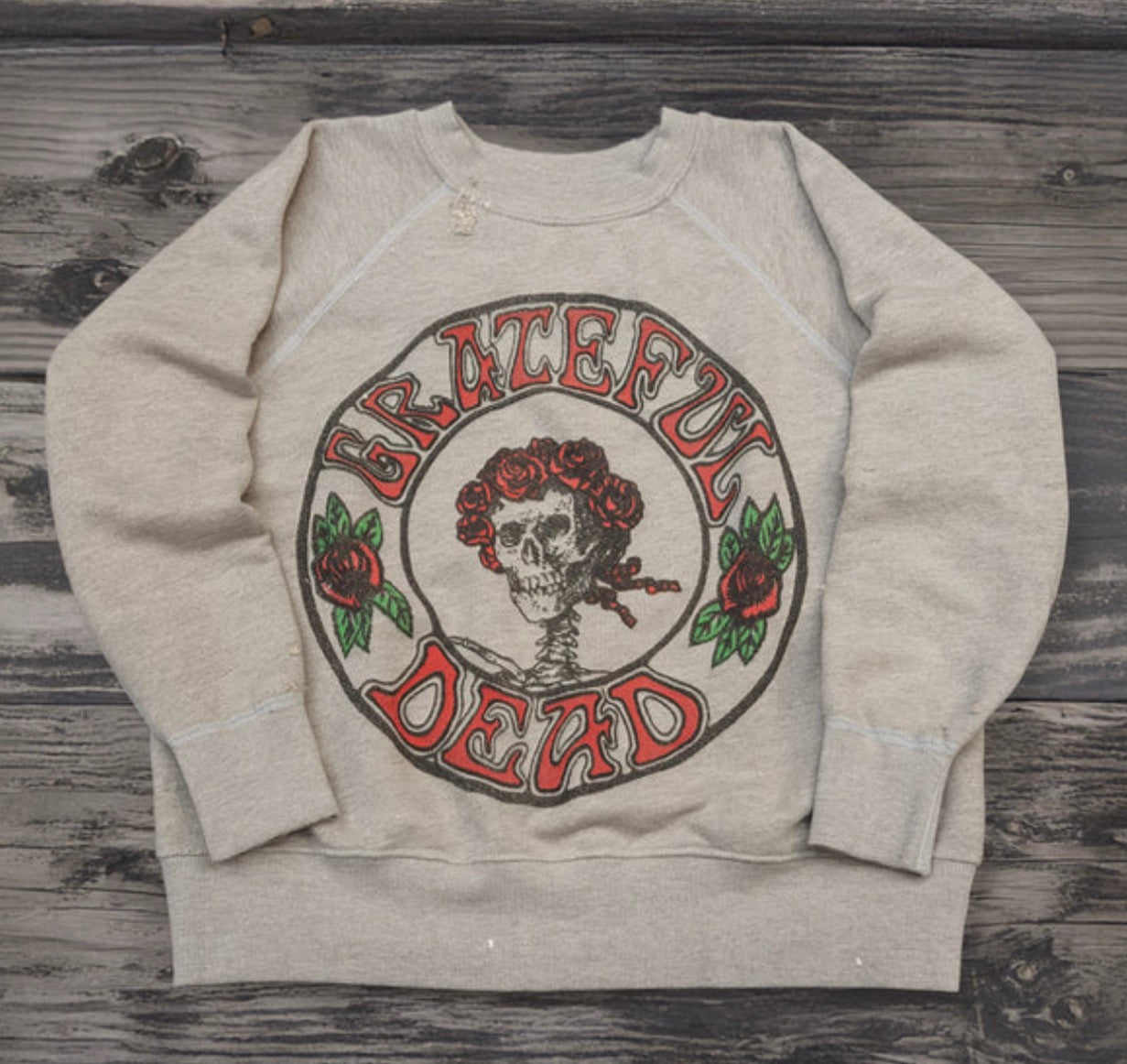 Grateful Dead Sugar Magnolia Shrunken Sweatshirt By Madeworn
