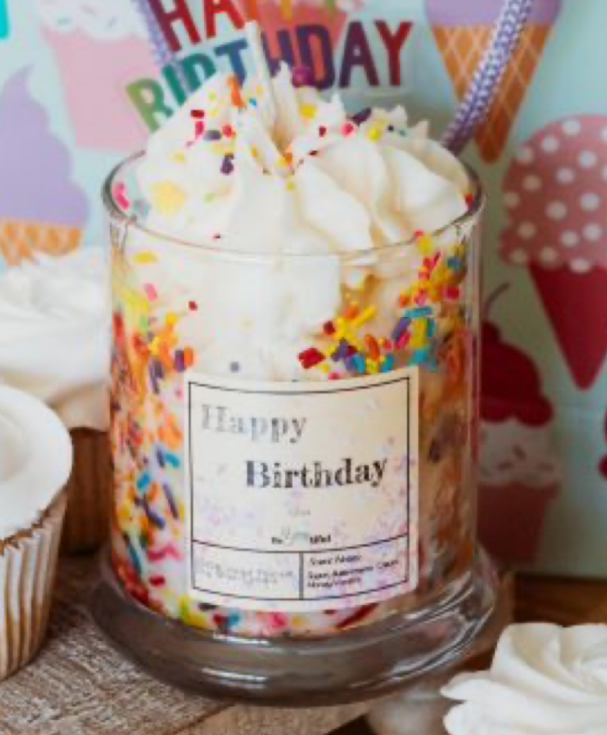 Happy Birthday Dessert Candle