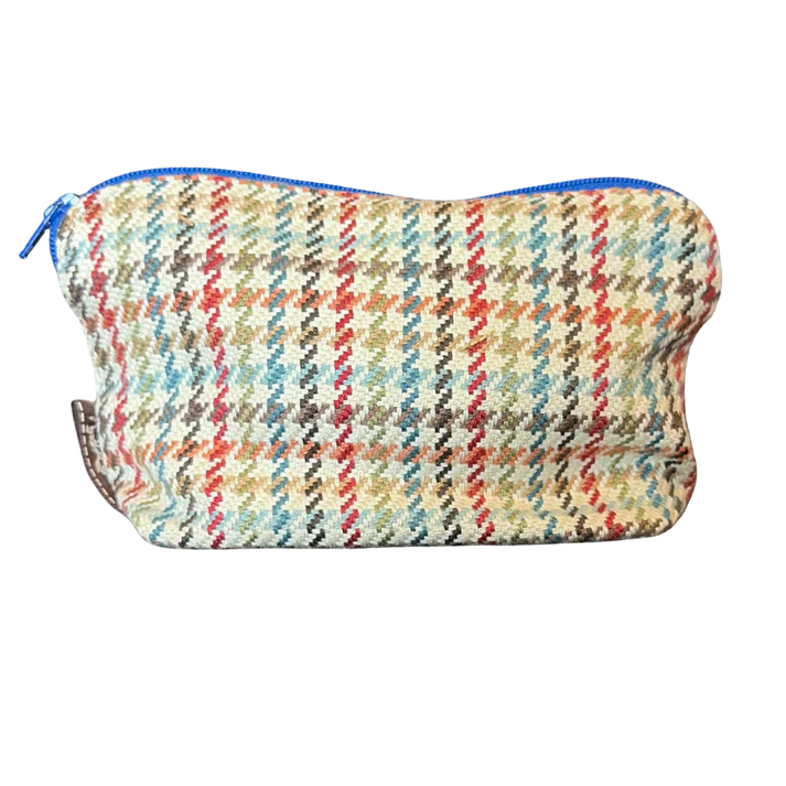 Couvertures et Tenues du Jour Ivory Multi Vintage Silk Scarf Beauty Bag