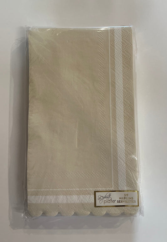 Guest Towels - Cream/White