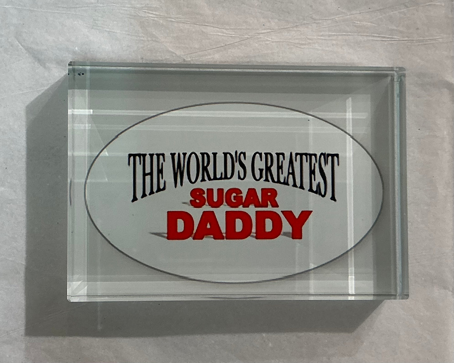 Glass Block - World’s Greatest Sugar Daddy  *Exclusive to Code Blue*
