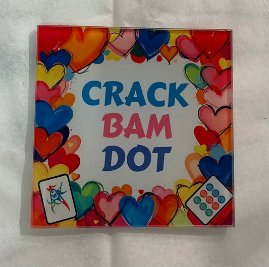 Crack, Bam, Dot- Mahjong Coaster (Exclusive to Code Blue)