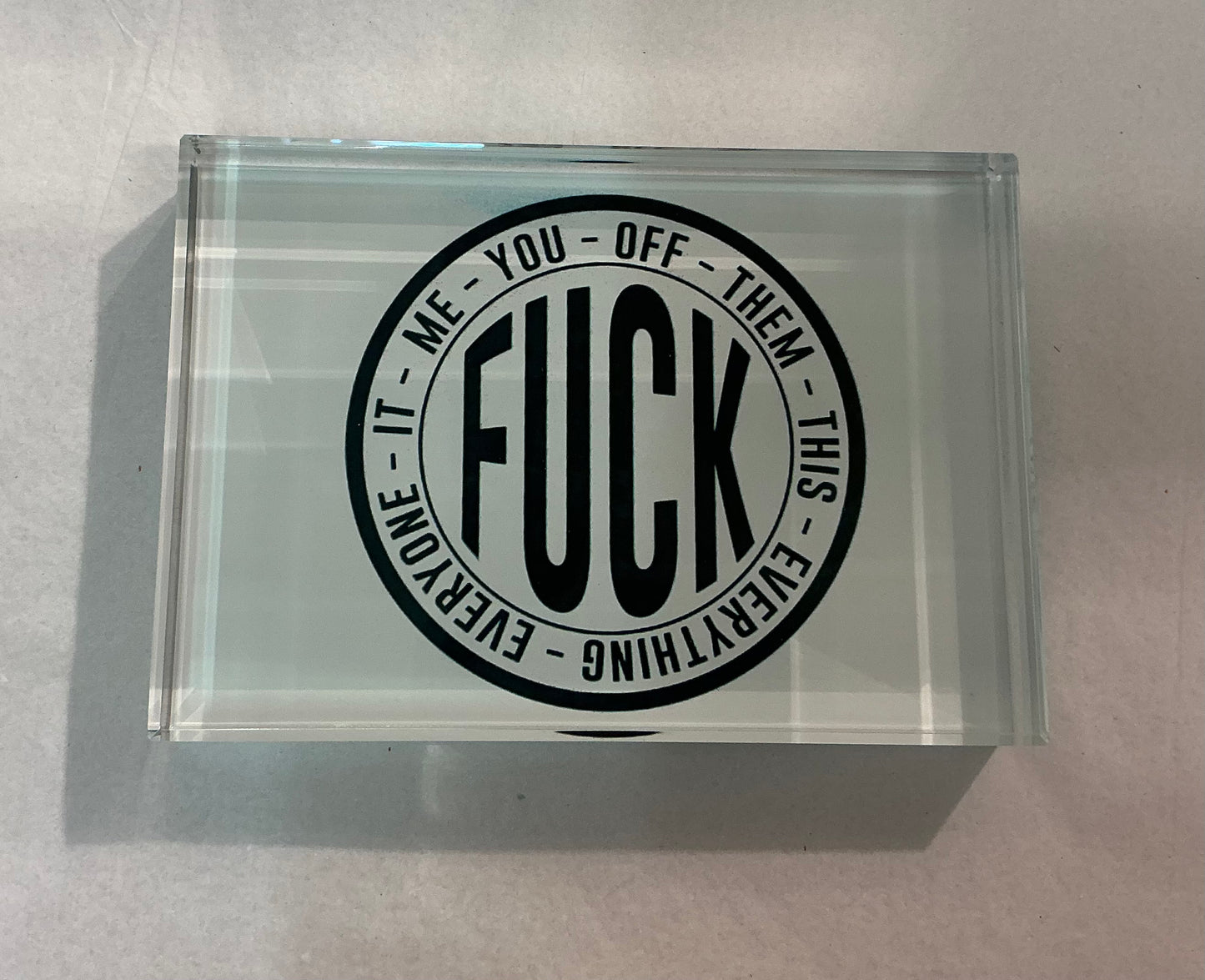 Glass Block Vibe- Fuck Logo *Exclusive to Code Blue*