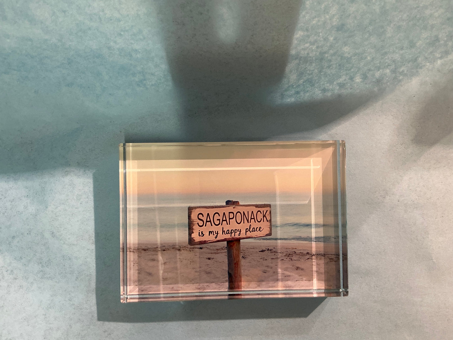 Glass Block My Happy Place  *Exclusive to Code Blue*