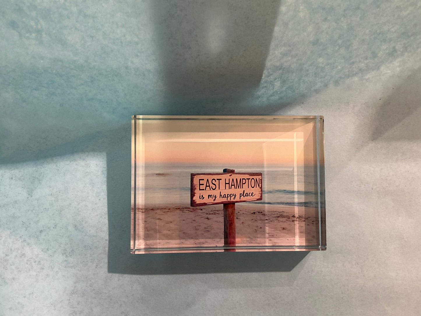 Glass Block My Happy Place  *Exclusive to Code Blue*