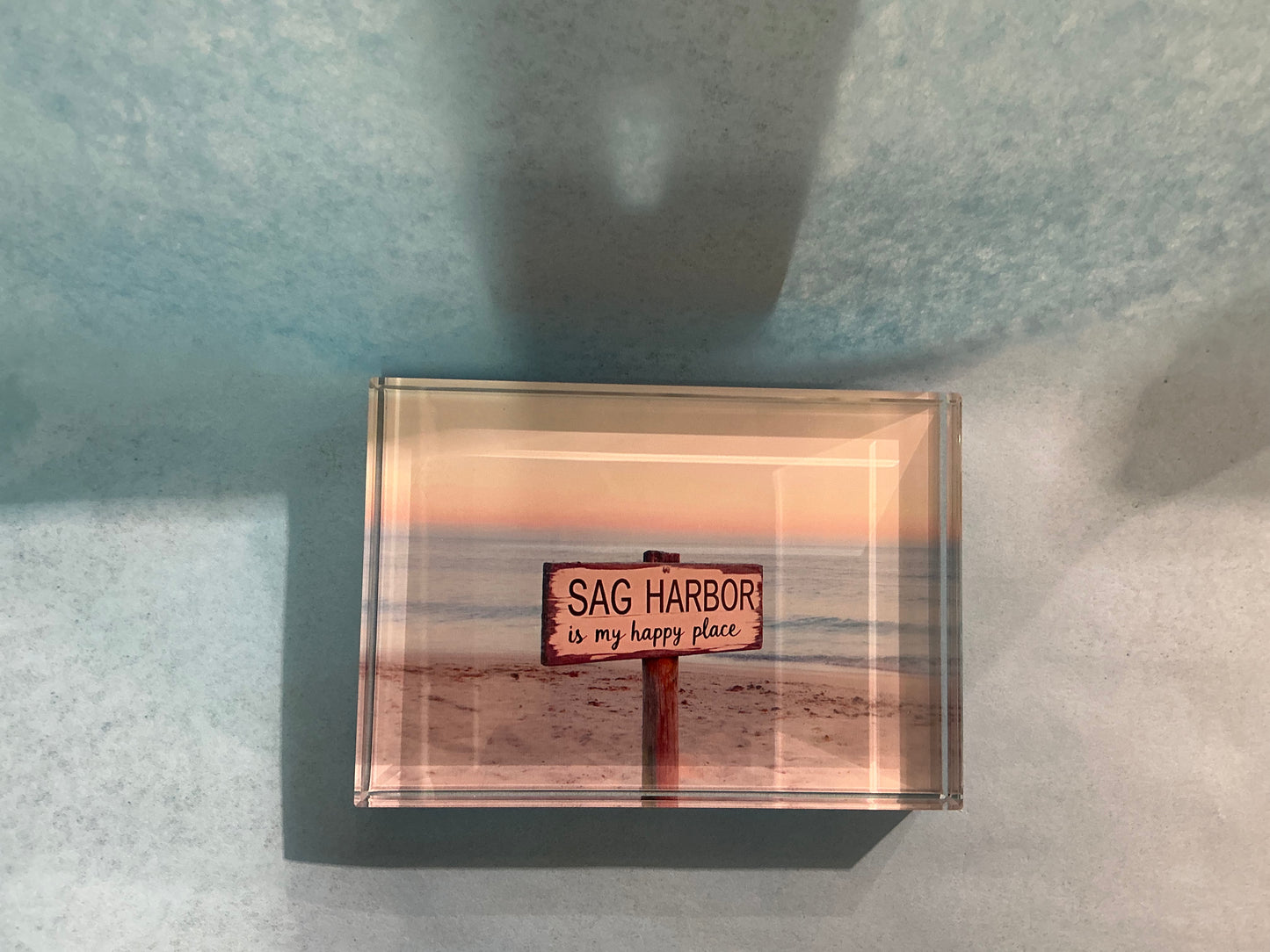Glass Block My Happy Place  *Exclusive to Code Blue*