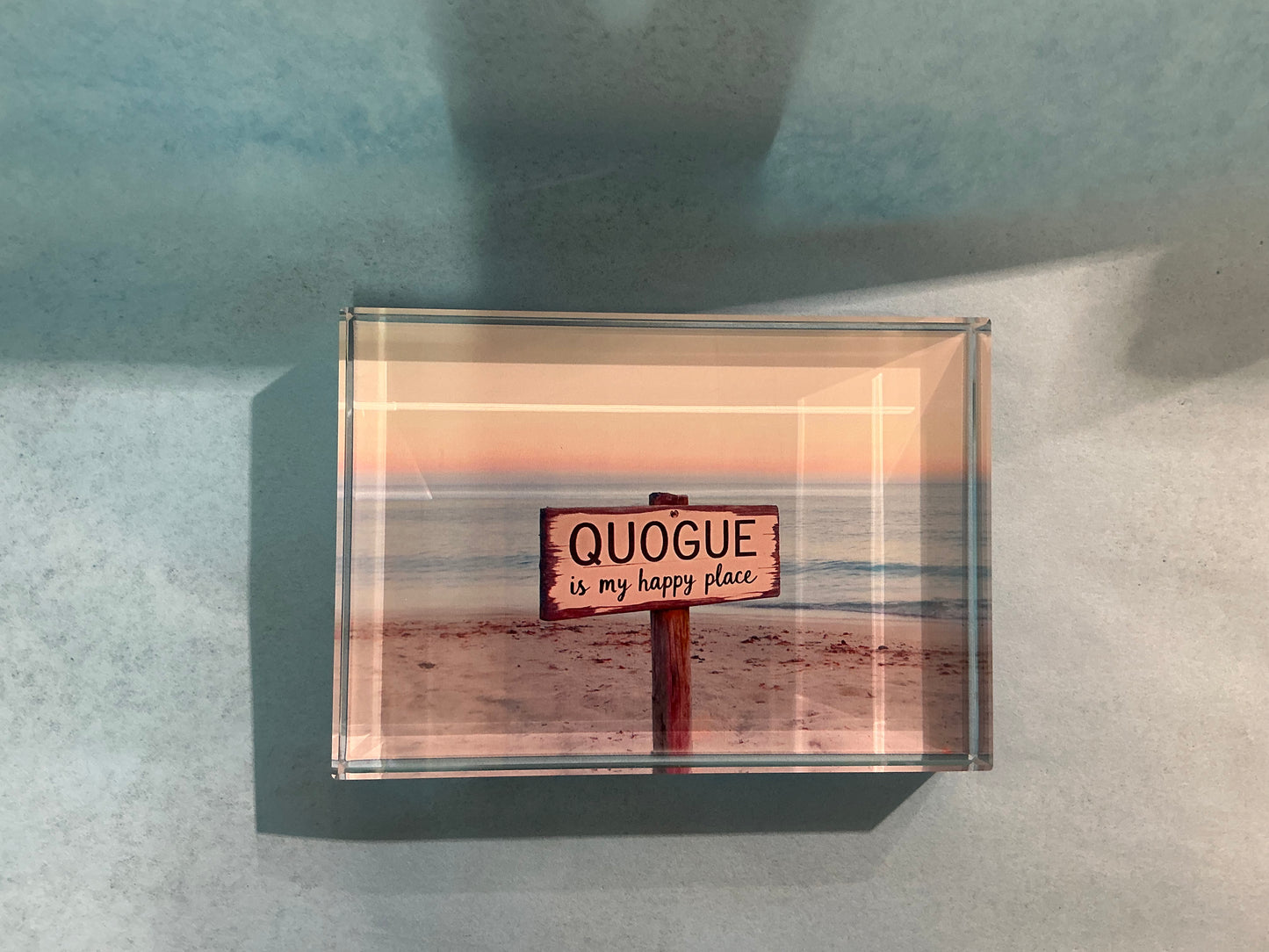 Glass Block My Happy Place  *Exclusive to Code Blue*