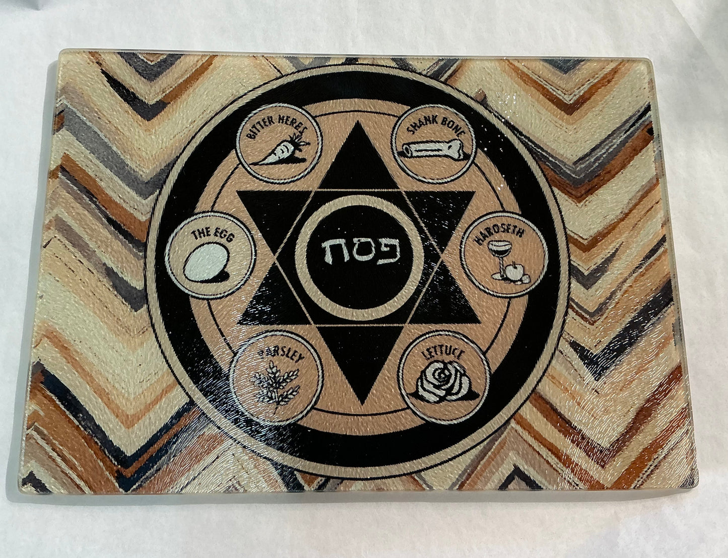 Glass Seder Plate *Exclusive to Code Blue*