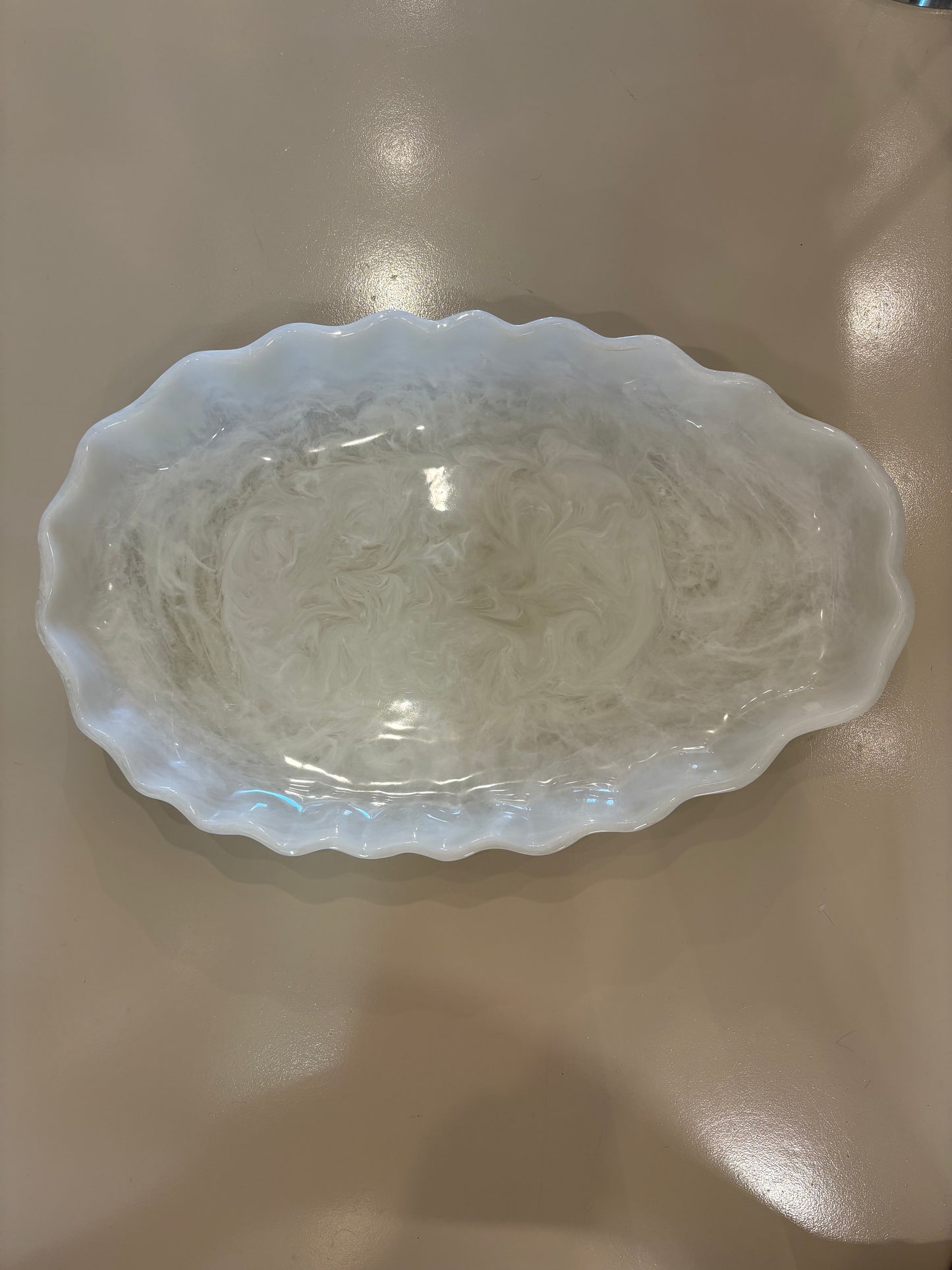 Four Seasons Oversized Handmade Resin Platter (Made exclusively for Code Blue by Lily Juliet)