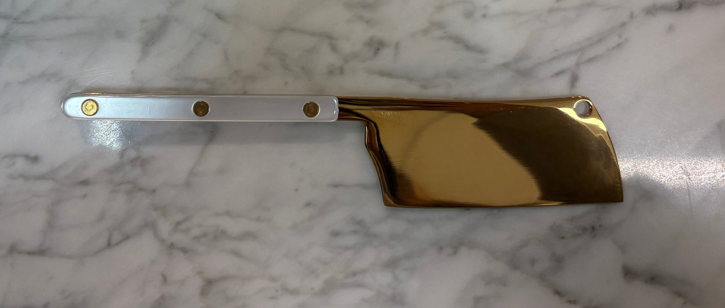 Slicer Bistrot Gold Solid, white