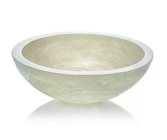 Lily Juliet Remy Medium Resin Bowl-  White