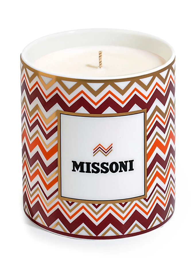 Missoni Iconic Zigzag-print candle