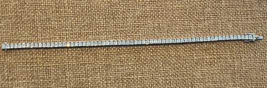 Emerald Cut Diamond Tennis Bracelet