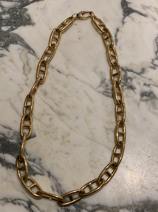 14k Large Mariner Link Necklace (Jewelers' Pick)
