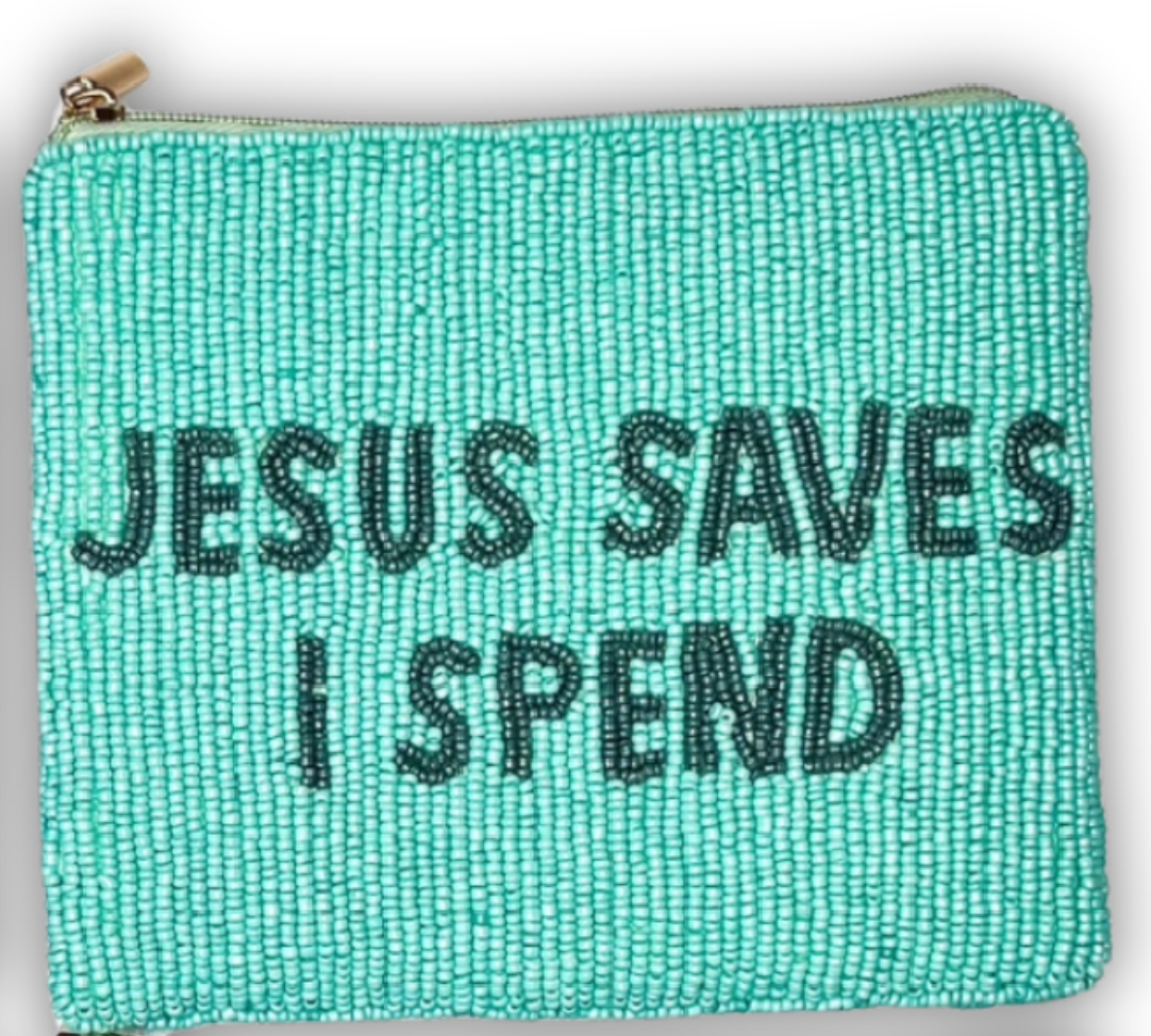 Beaded Coin Purse - Various Sayings