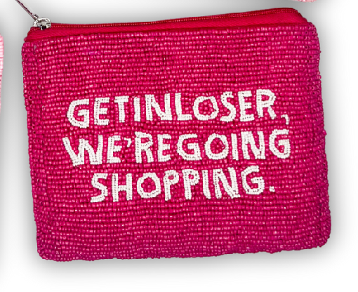 Beaded Coin Purse - Various Sayings