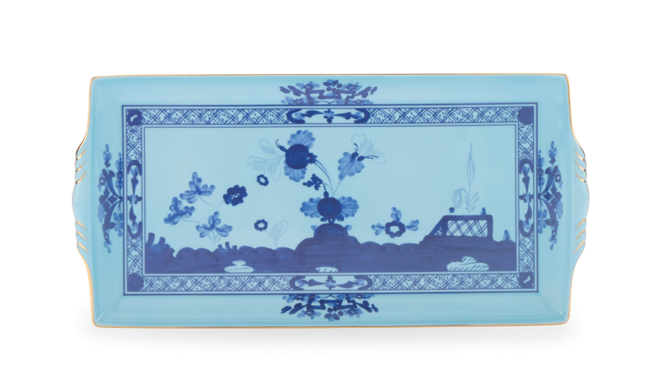 Oriente Italiano Large Rectangular Tray - Iris