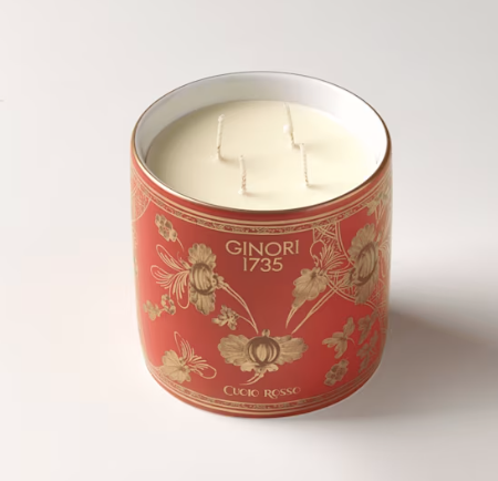 Oriente Italiano Large Scented Candle Rubrum - Cuoio Rosso