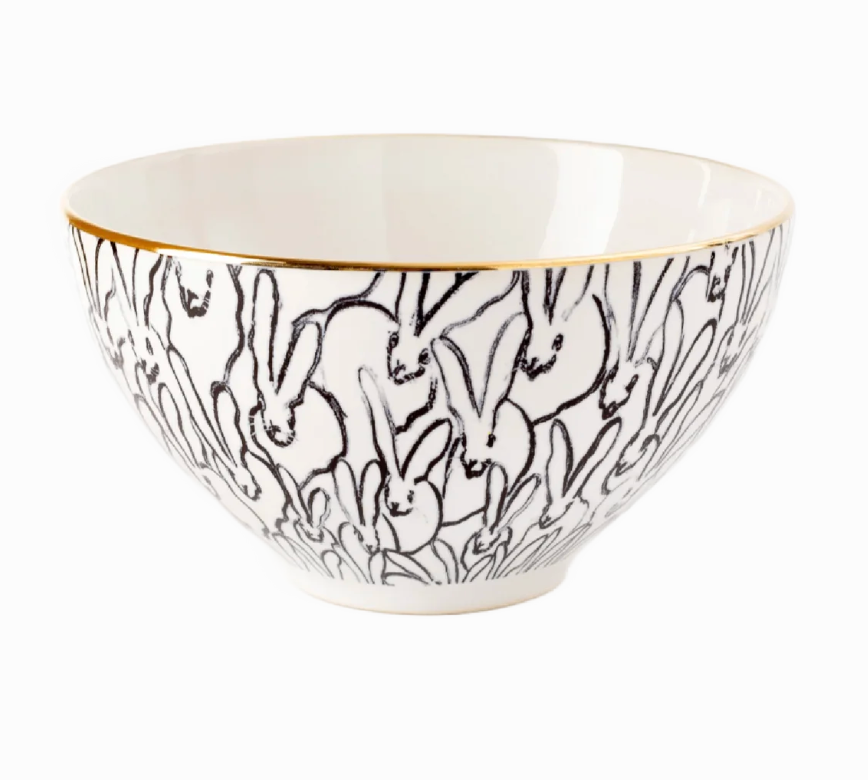 Rabbit Run Cereal Bowls by Hunt Slonem