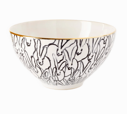 Rabbit Run Cereal Bowls by Hunt Slonem
