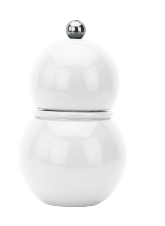 Chubbie White or Black Bobbin Salt/Pepper Mill