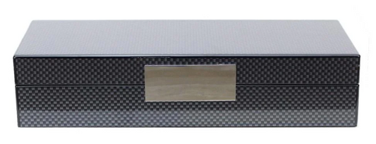 Carbon Fibre Silver 4x9 Lacquered Box